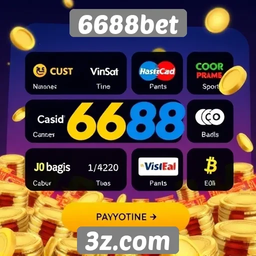 Métodos de pagamento disponíveis no 6688bet